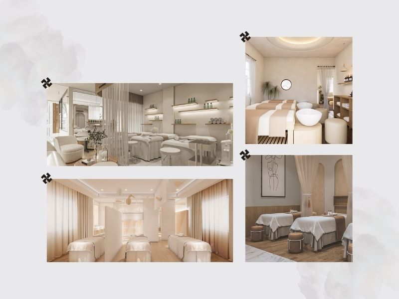 thiết kế spa, công năng spa, thiết kế công năng spa