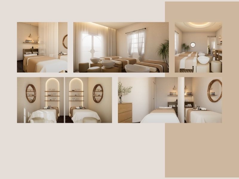 thiết kế spa, công năng spa, thiết kế công năng spa