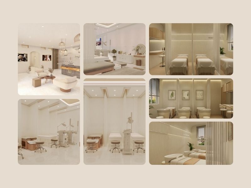 thiết kế spa, công năng spa, thiết kế công năng spa