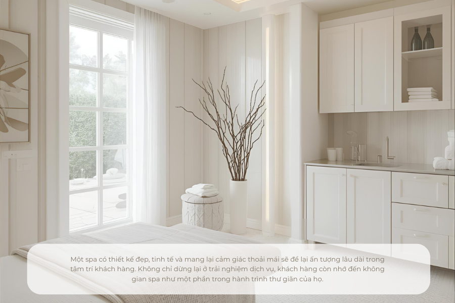 thiết kế spa đẹp, thiết kế spa chuyên nghiệp, thiết kế spa, không gian spa chuyên nghiệp