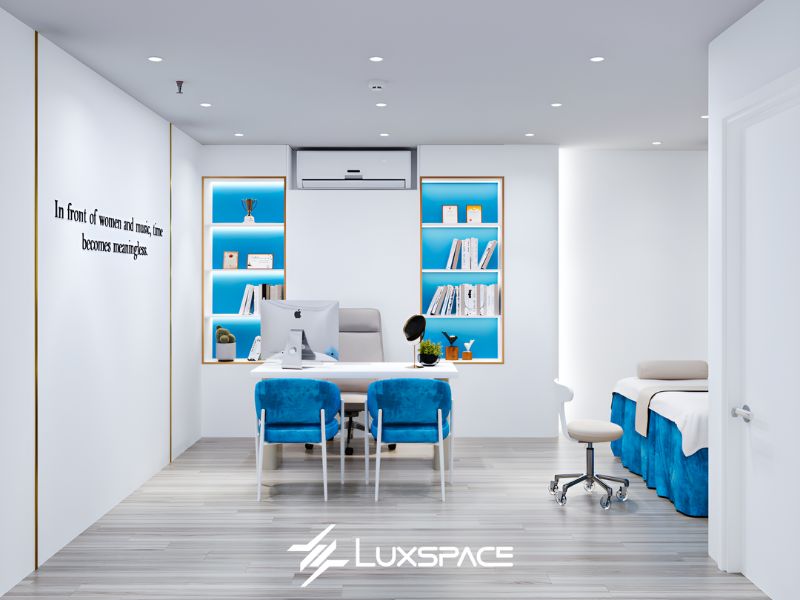 thiết kế thẩm mỹ viện, setup thẩm mỹ viện, thiết kế nội thất thẩm mỹ viện 