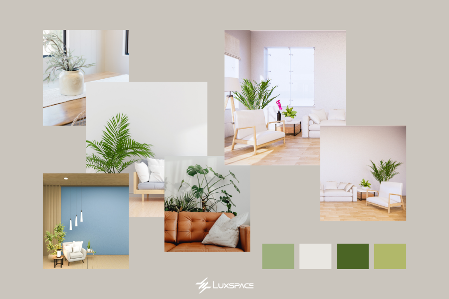 cây xanh trong phòng khách spa, cây xanh trong phòng khách 