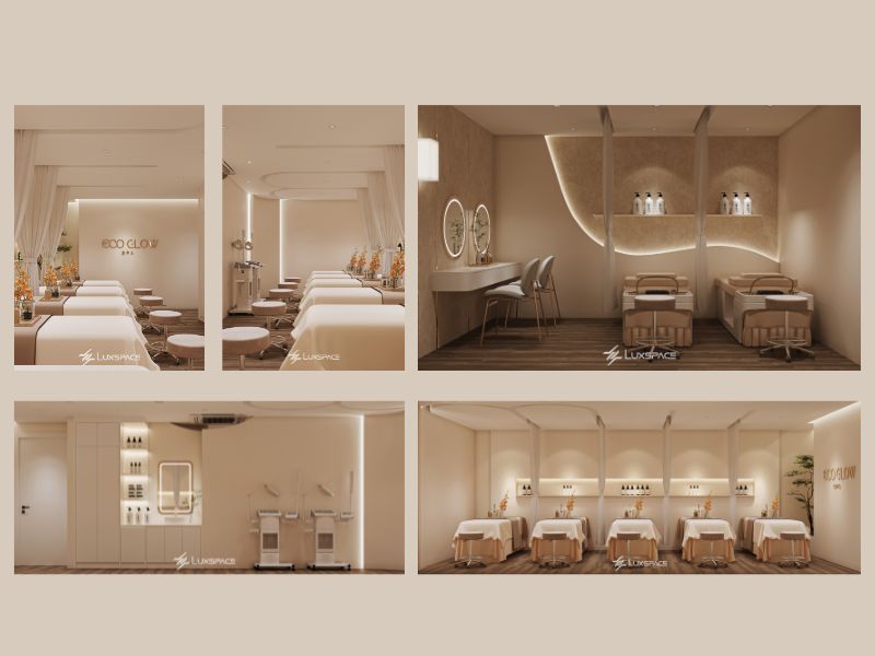 thiết kế spa, thiết kế không gian spa, thiết kế nội thất spa, trải nghiệm khách hàng