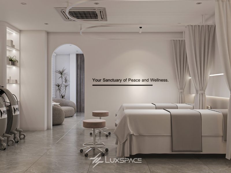 thiết kế spa, thiết kế không gian spa, thiết kế nội thất spa, trải nghiệm khách hàng