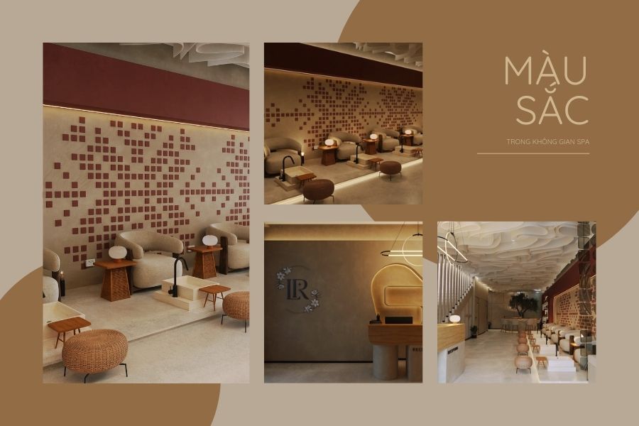 m&agrave;u sắc trong thiết kế spa, m&agrave;u sắc trong kh&ocirc;ng gian spa