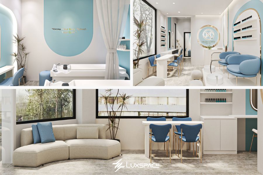 m&agrave;u sắc trong thiết kế spa, m&agrave;u sắc trong kh&ocirc;ng gian spa