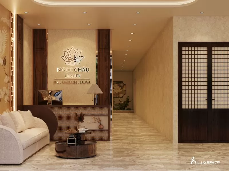 Thiết kế spa dưỡng sinh Ngọc Châu Beauty 420m2