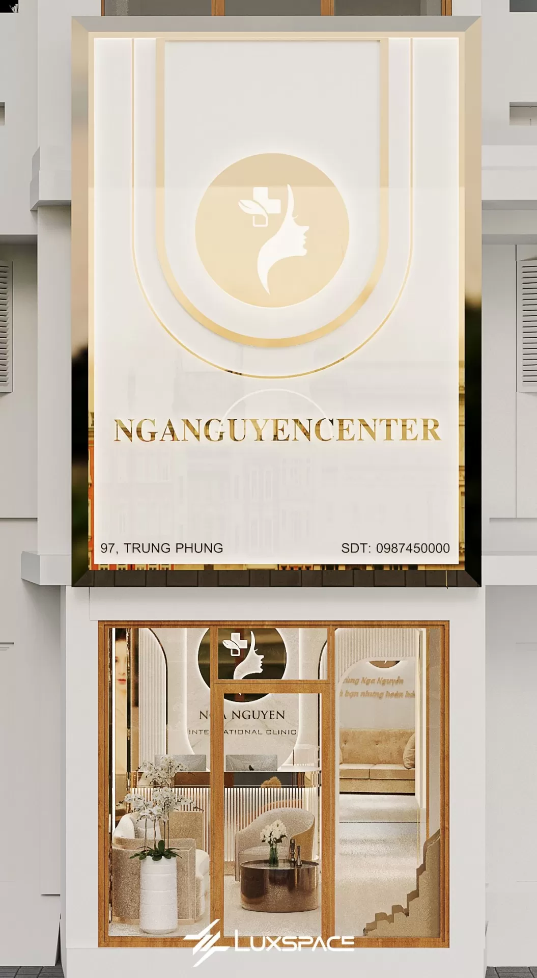 Spa Nga Nguyễn - Thiết kế spa sang trọng, hiện đại thu hút khách hàng