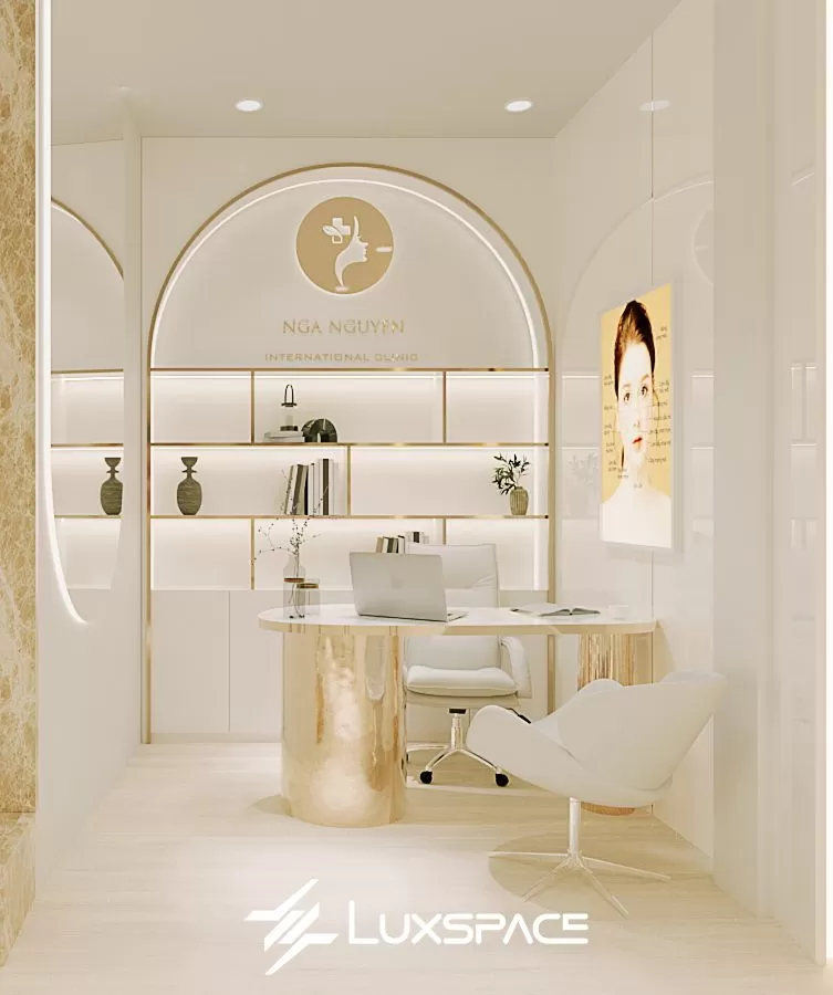 Spa Nga Nguyễn - Thiết kế spa sang trọng, hiện đại thu hút khách hàng