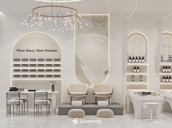 Thiết kế spa tiệm nail Mina Beauty 80m2