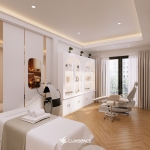 Spa Linh Ly 35m2 - Thiết kế spa mini hiện đại